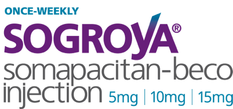 Sogroya® somapacitan-beco injection logo